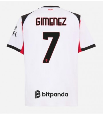 AC Milan Santiago Gimenez #7 Udebanetrøje 2025-26 Kortærmet